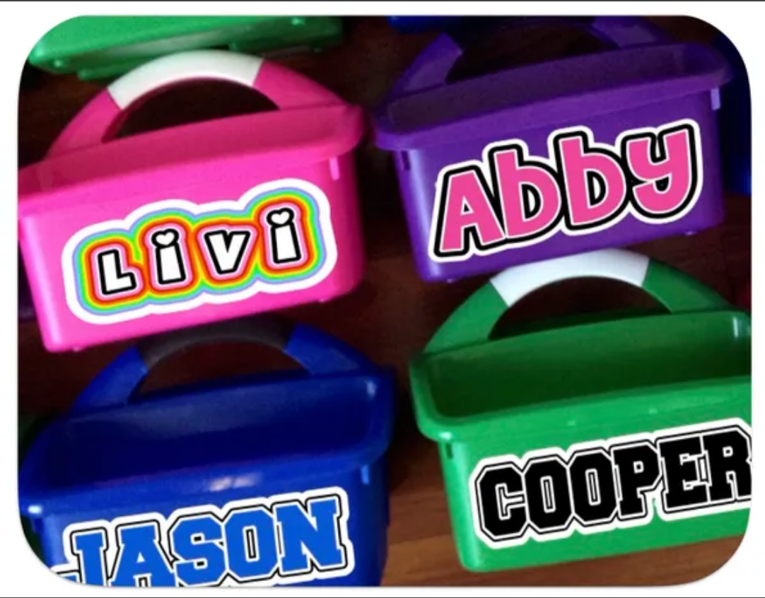 Personalized Shower Caddy